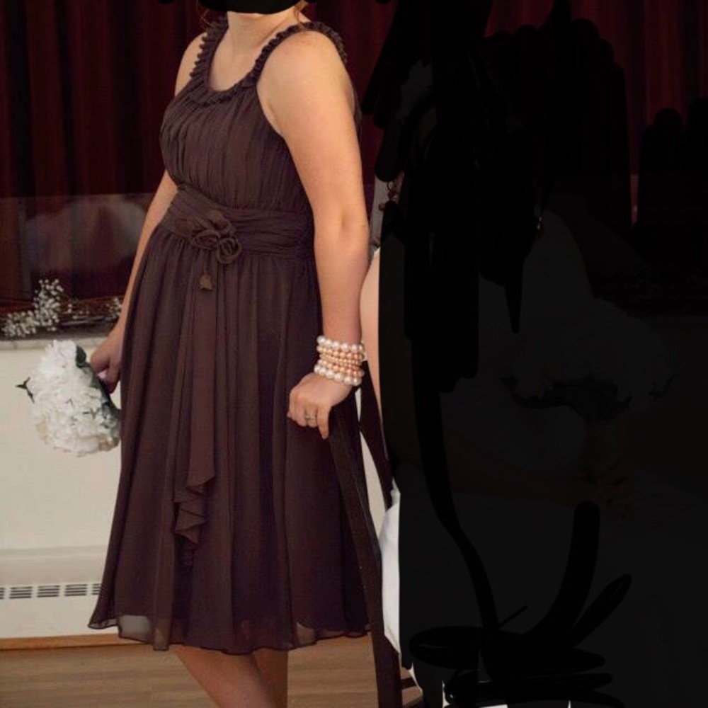 Formal brown dress
